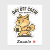 Sticker Équipe de jour de repos  (Feuille)