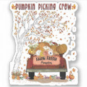 Sticker Équipe de prélèvement citrouille (Devant)