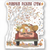 Sticker Équipe de prélèvement citrouille (Devant)