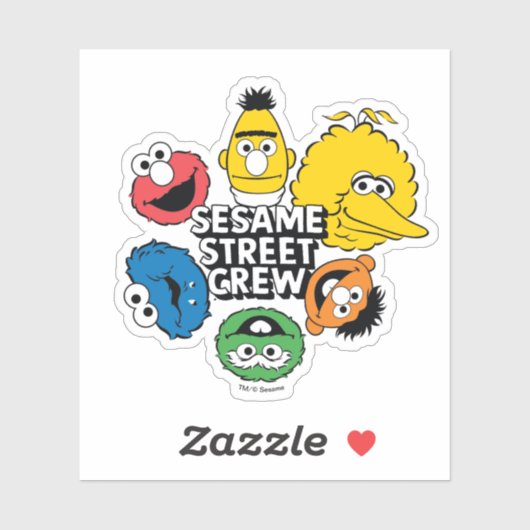 Sticker Équipe de Sesame Street (Feuille)