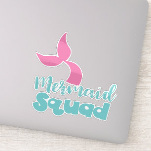 Sticker Équipe de sirène, Queue de sirène, Silhouette de s