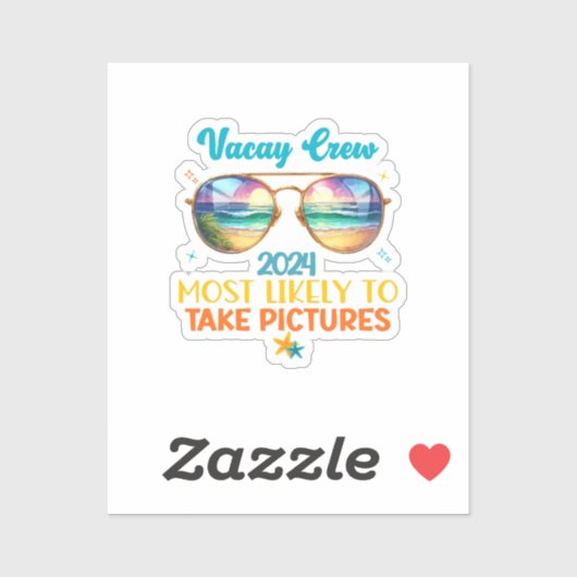 Sticker Équipe de vacances 2024 (Feuille)