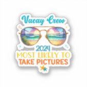 Sticker Équipe de vacances 2024 (Recto)