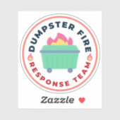 Sticker Équipe d'intervention contre les incendies de poub (Feuille)