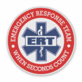 Sticker Équipe d'intervention d'urgence ERT (Devant)