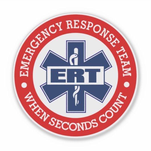 Sticker Équipe d'intervention d'urgence ERT (Devant)