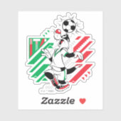 Sticker Équipe d'Italie de football Graphique SYLVESTER™ (Feuille)