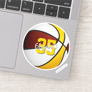 Sticker équipe du club de l'école d'or de maroon couleurs 