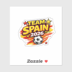 Sticker ÉQUIPE ESPAGNE 2026 Fan Espagne Foot Patriotique