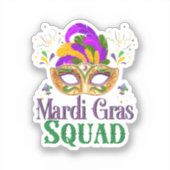 Sticker Équipe Mardi Gras (Recto)
