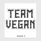 Sticker Équipe Vegan, activisme (Feuille)