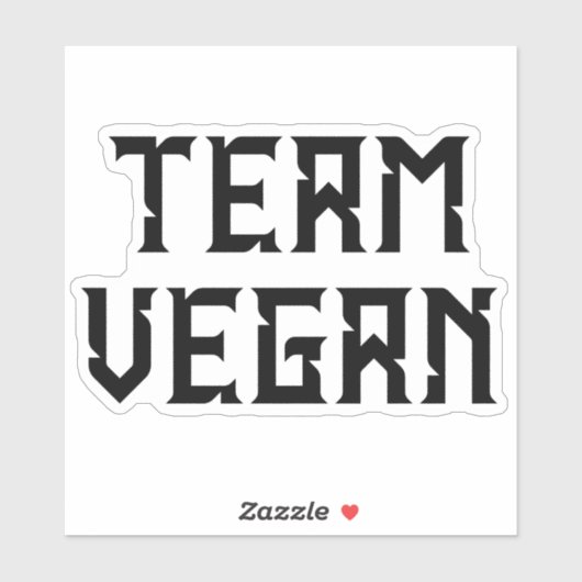 Sticker Équipe Vegan, activisme (Feuille)