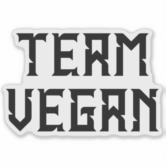 Sticker Équipe Vegan, activisme (Devant)