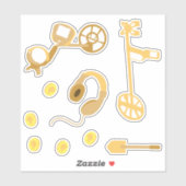 Sticker Équipement de détection des métaux (Feuille)