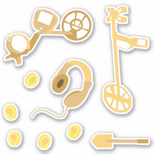 Sticker Équipement de détection des métaux (Devant)