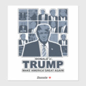 STICKER ÈRE DONALD TRUMP (Feuille)
