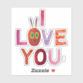Sticker Eric Carle | Caterpillar I Love You (Feuille)