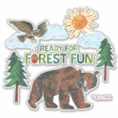 Sticker Eric Carle | Prêt pour le plaisir des forêts (Devant)