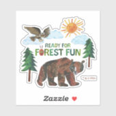 Sticker Eric Carle | Prêt pour le plaisir des forêts (Feuille)