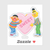 Sticker Ernie & Bert Big Valentine's Heart (Feuille)