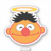 Sticker Ernie Souriant visage avec Halo (Devant)