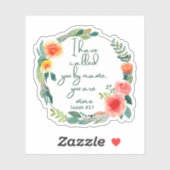 Sticker Ésaïe 43:1 (Feuille)