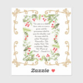 Sticker Ésaïe 9:6 (Feuille)