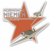 Sticker Escadron de chasse 2/30 Normandie-Niemen (Devant)