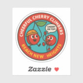 Sticker Escalade d'aventure fruitière motivationnelle (Feuille)