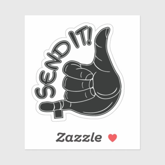 Sticker Escalade "Envoyer" (Feuille)