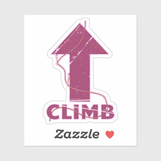 Sticker Escalade escalade corde (Feuille)