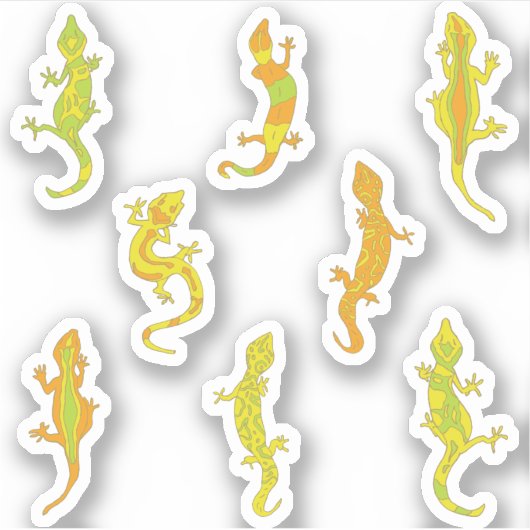 Sticker Escalade rock Geckos. (Devant)