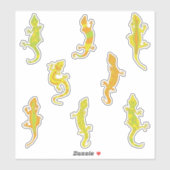 Sticker Escalade rock Geckos. (Feuille)