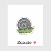 Sticker Escargot avec éclat (Feuille)