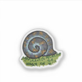 Sticker Escargot avec éclat (Devant)