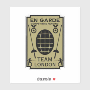 Sticker Escrime de compétition à l'épée