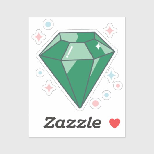 Sticker Esmeralda cutie (Feuille)