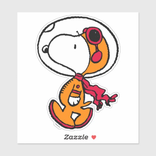Sticker ESPACE | Astronaute de Snoopy (Feuille)
