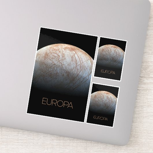 Sticker Espace Extérieur, Cosmos, Système Solaire, Lune Eu (Détail)