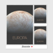Sticker Espace Extérieur, Cosmos, Système Solaire, Lune Eu (Feuille)