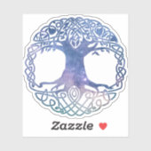 Sticker Espace extra-atmosphérique Galaxie Arbre celtique  (Feuille)