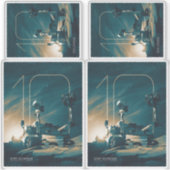 Sticker Espace extra-atmosphérique, Système solaire, 10 an (Devant)