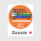 Sticker Espace sécurisé Orange (Feuille)