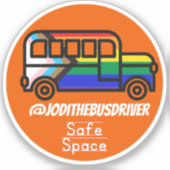 Sticker Espace sécurisé Orange (Recto)