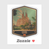 Sticker Espagne (Feuille)