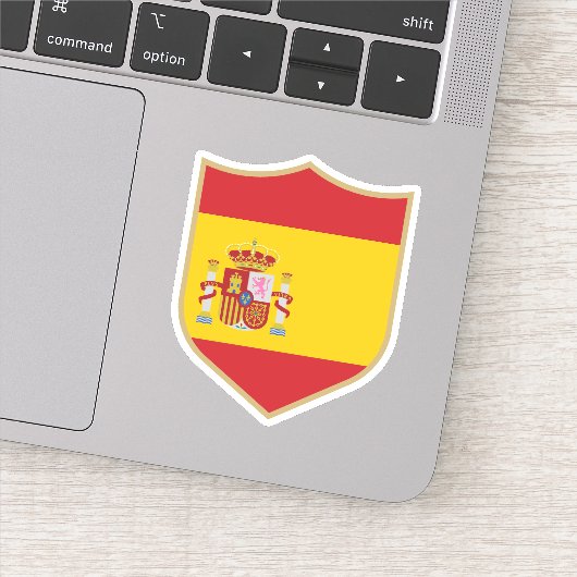 Sticker Espagne Drapeau Emblem Voyage patriotique (Détail)