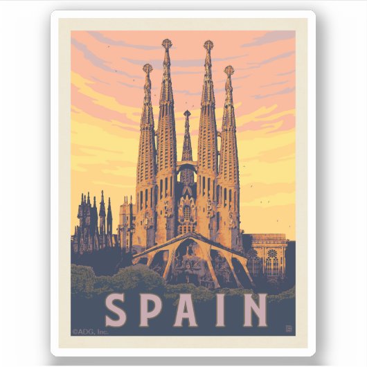Sticker Espagne | Familia Sagrada (Devant)