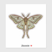 Sticker Espagnol Moth, Luna Moth (Feuille)