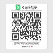 Sticker Espèces App QR Code de l'analyse de paiement pour  (Feuille)