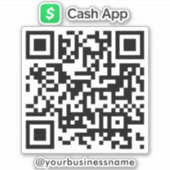 Sticker Espèces App QR Code de l'analyse de paiement pour  (Devant)